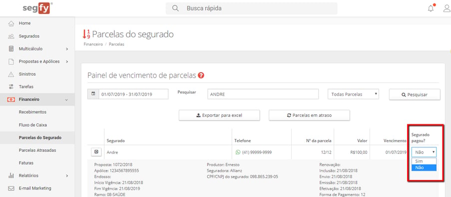 Minhas Parcelas Seg